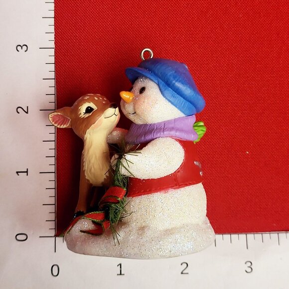 Hallmark Snow Buddies 2004 Christmas Snowman Reindeer Ornament - Picture 11 of 13
